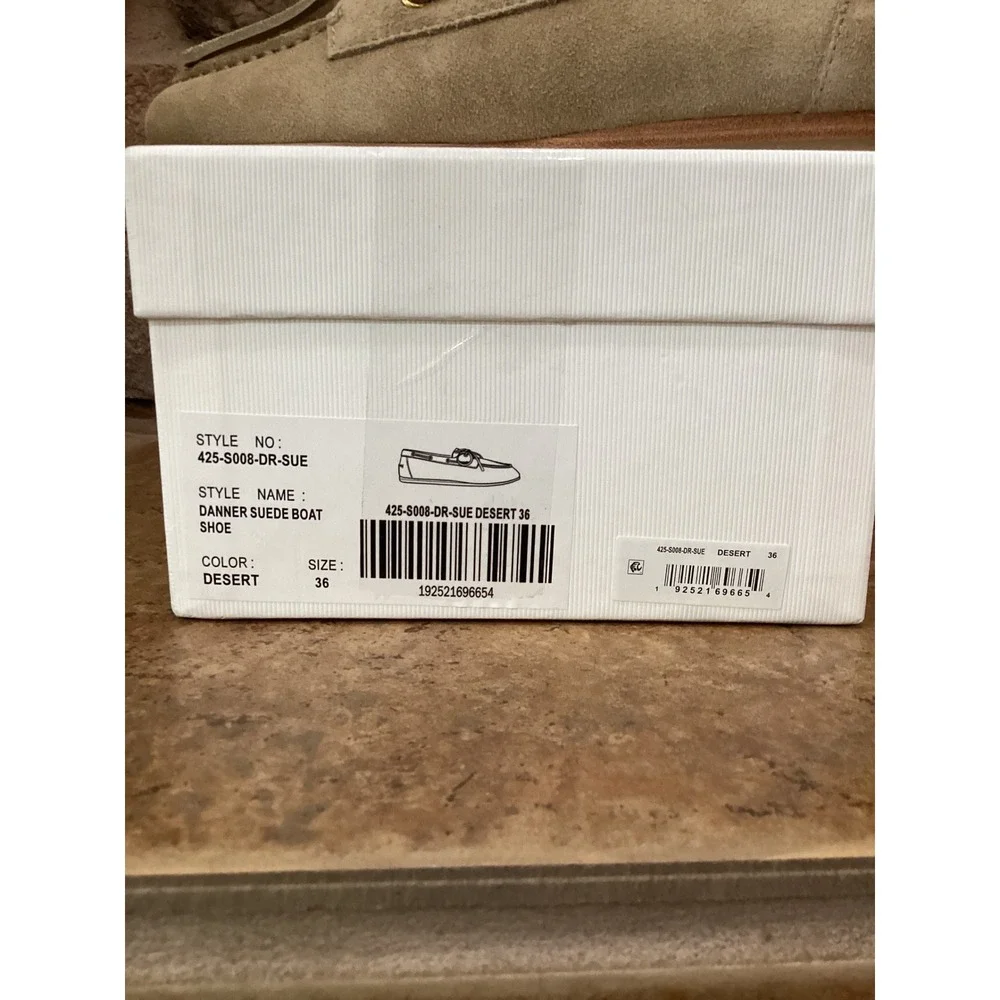 SIMKHAI Danner Suede Boat Shoes Desert Tan Loafers Size 36 US 5.5 NEW